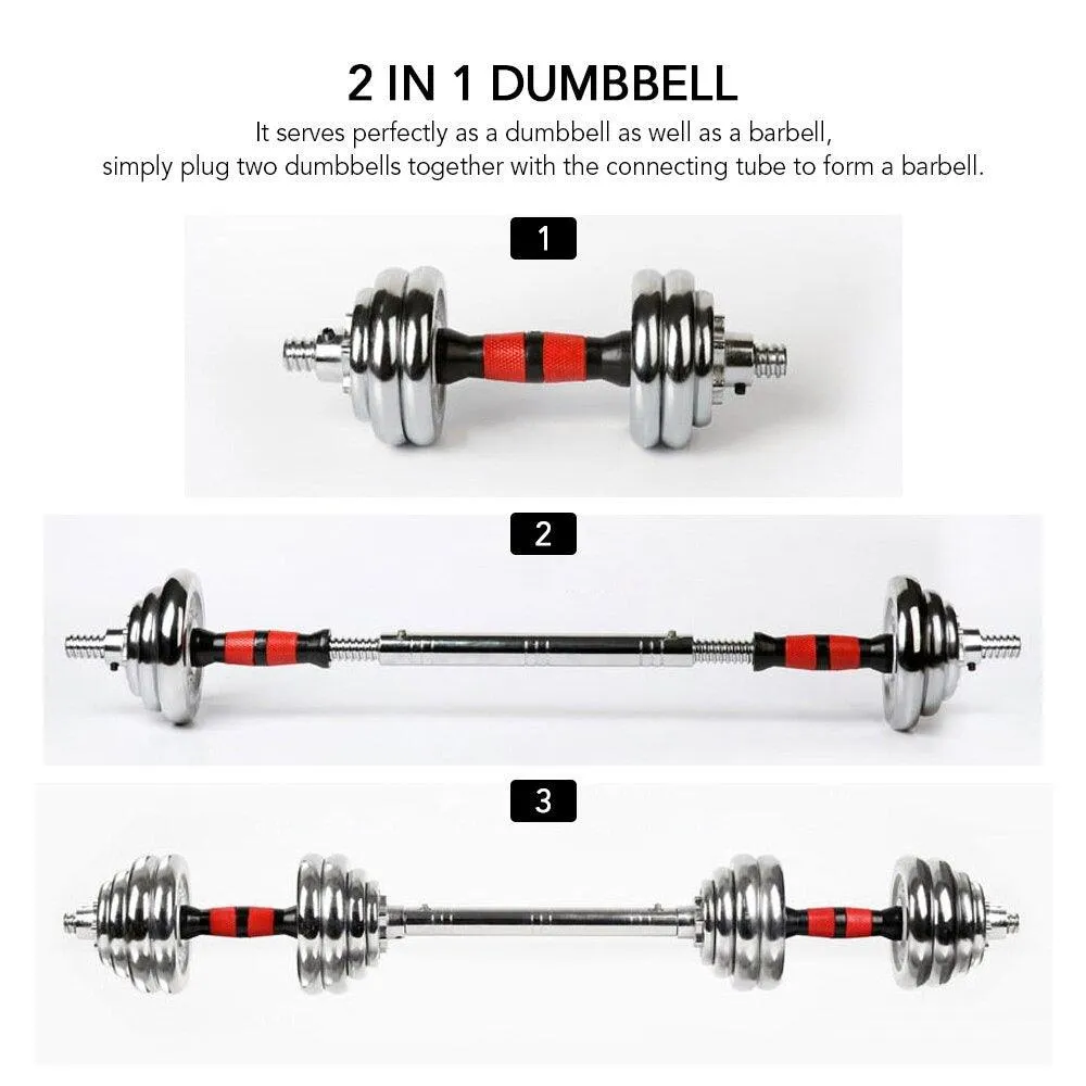 15kg Chrome Dumbell Set HD-47-15