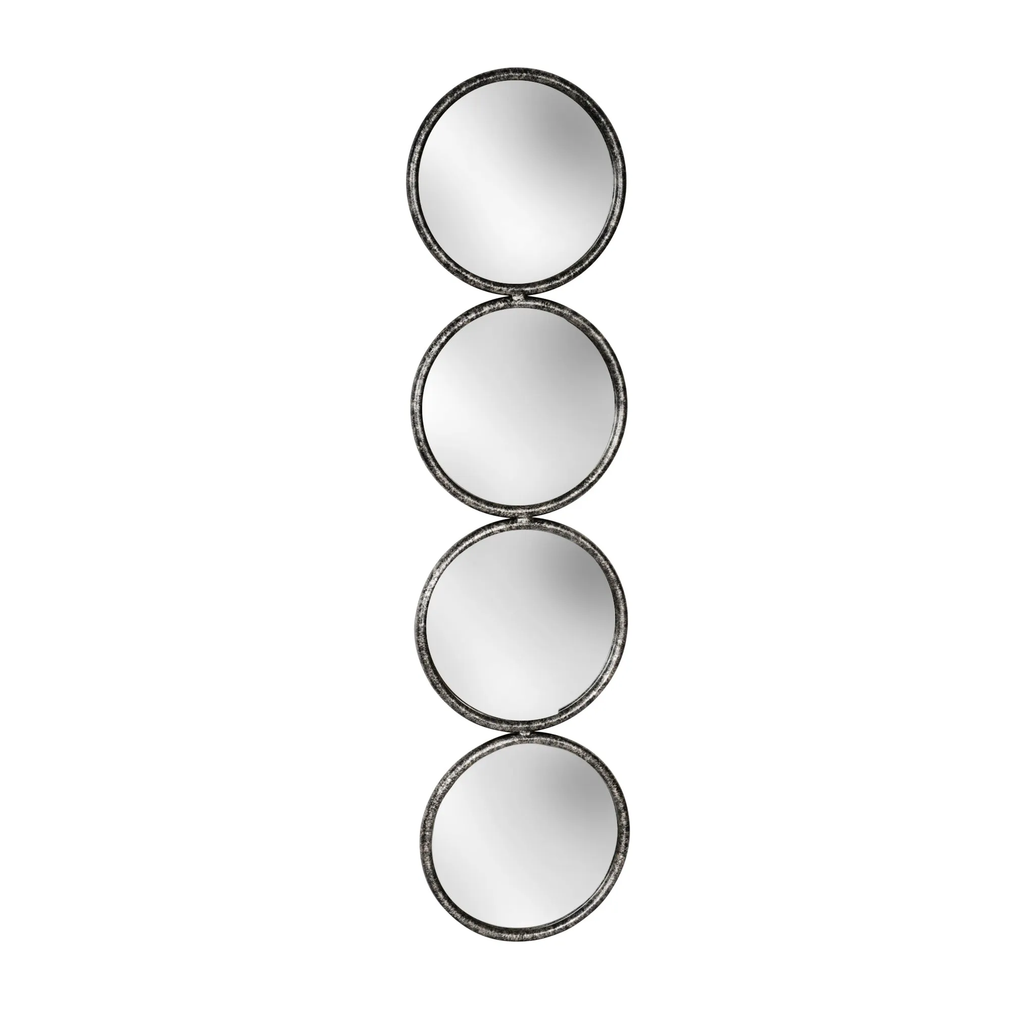 48" 4-Mirrored Circles, Black Wb