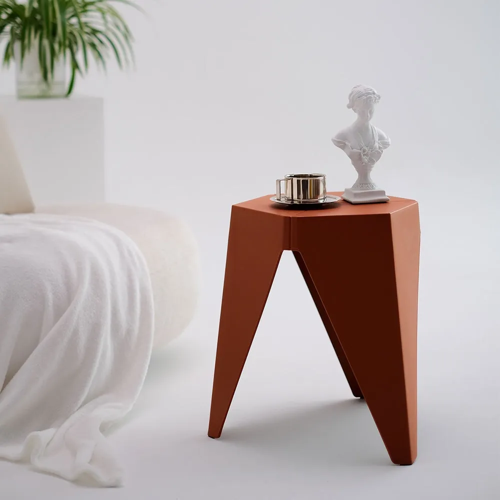 4PC Puzzle Stool | Bar Stools | Stackable | Red