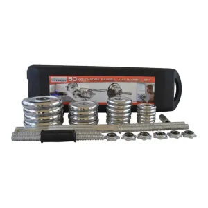 50KG Cast Iron Dumbbell/Barbell Set for Home Gym Workout | UAE