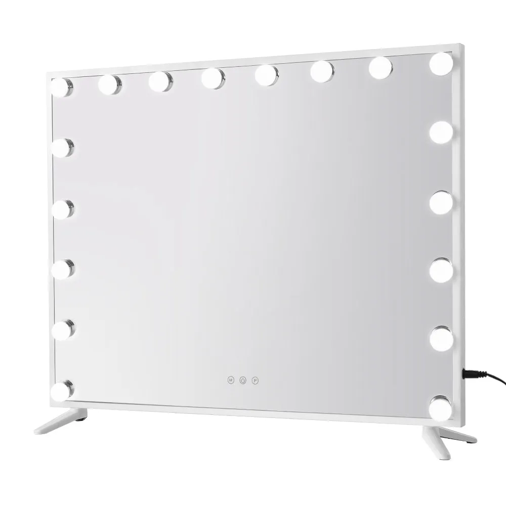 80x65cm Makeup Mirror Hollywood Vanity with LED - Light White