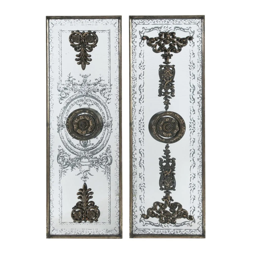 A&B Home Doorways Mirrored Wall Art Set of 2