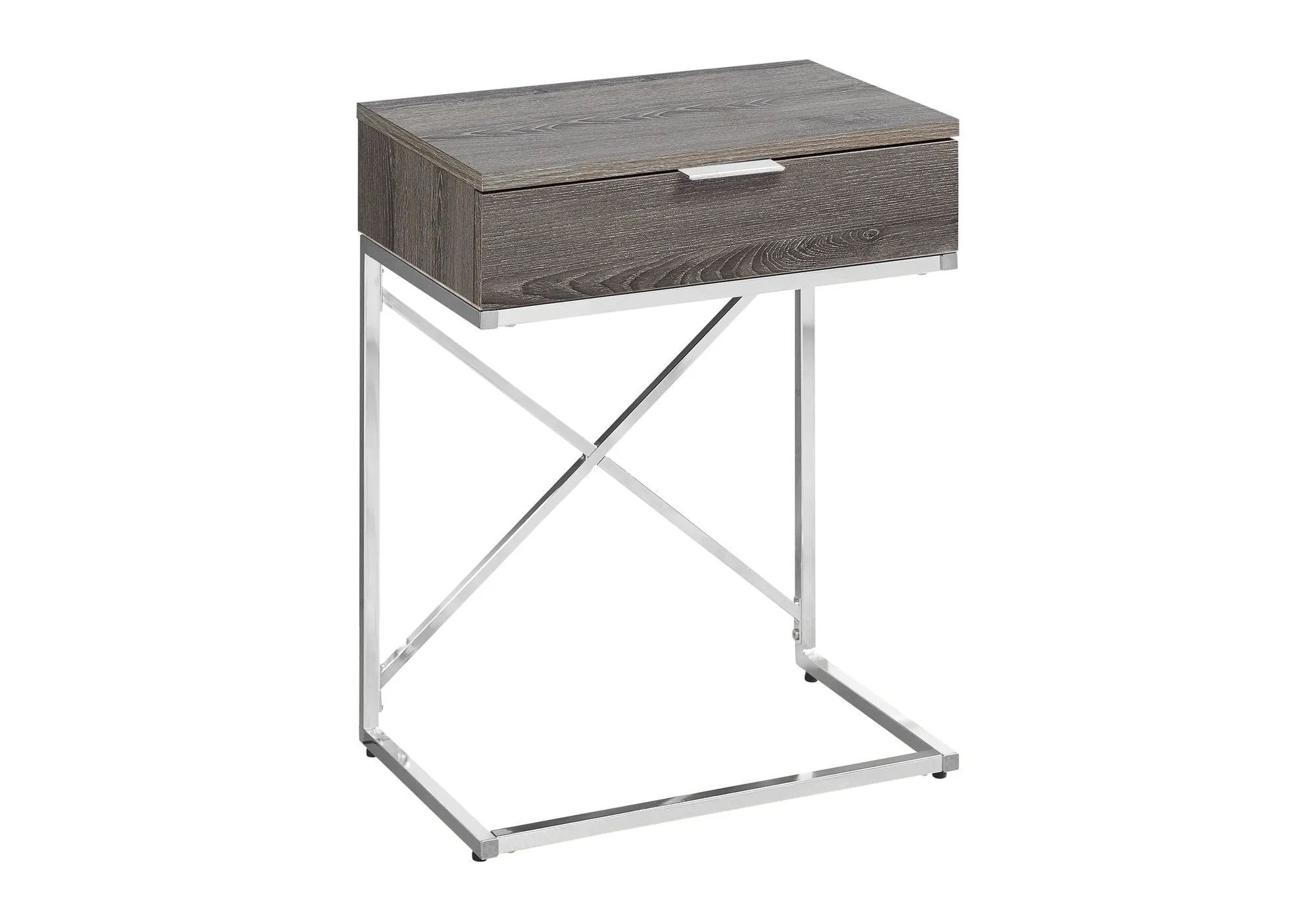 Accent Side Table, Storage Drawer, Contemporary - Taupe by Couch.com