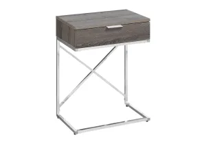 Accent Side Table, Storage Drawer, Contemporary - Taupe by Couch.com