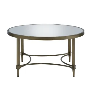 Aditya - Mirrored Antique Brass Coffee Table - Antique Brass by Couch.com
