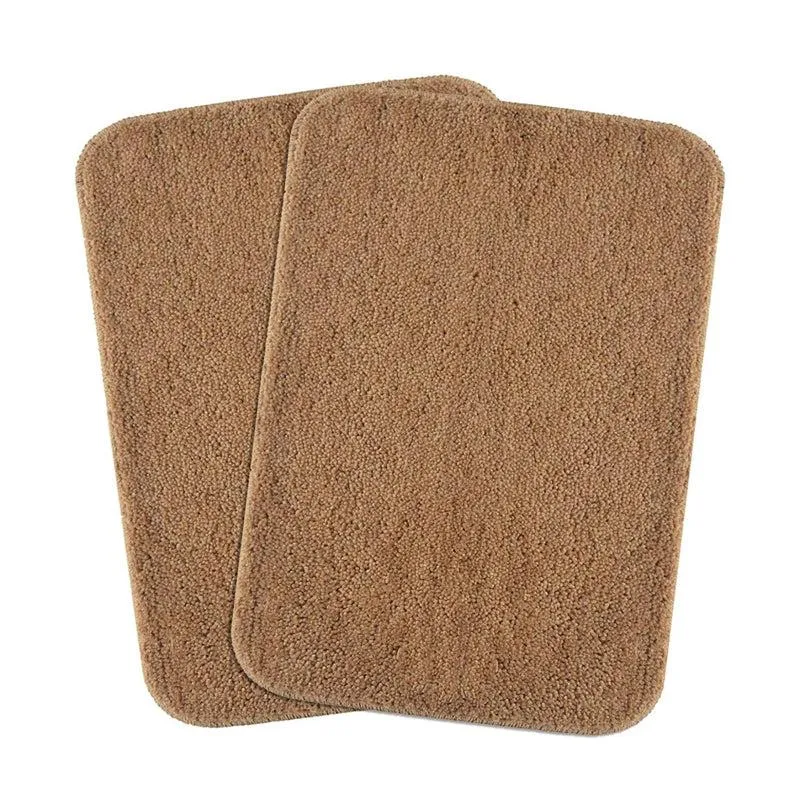 Aldo Anti Skid Bathmat (Light Brown) - Set Of Two