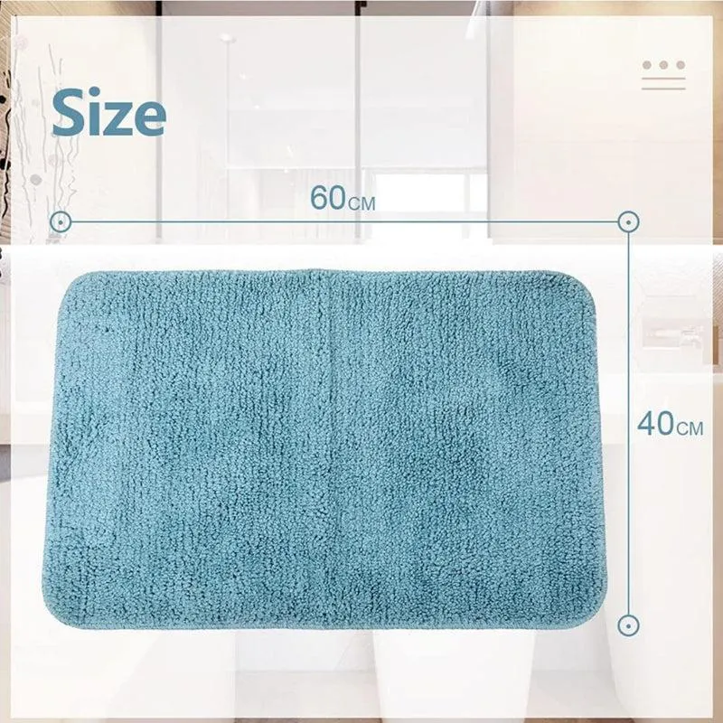 Aldo Anti Skid Bathmat (Sky Blue) - Set Of Two