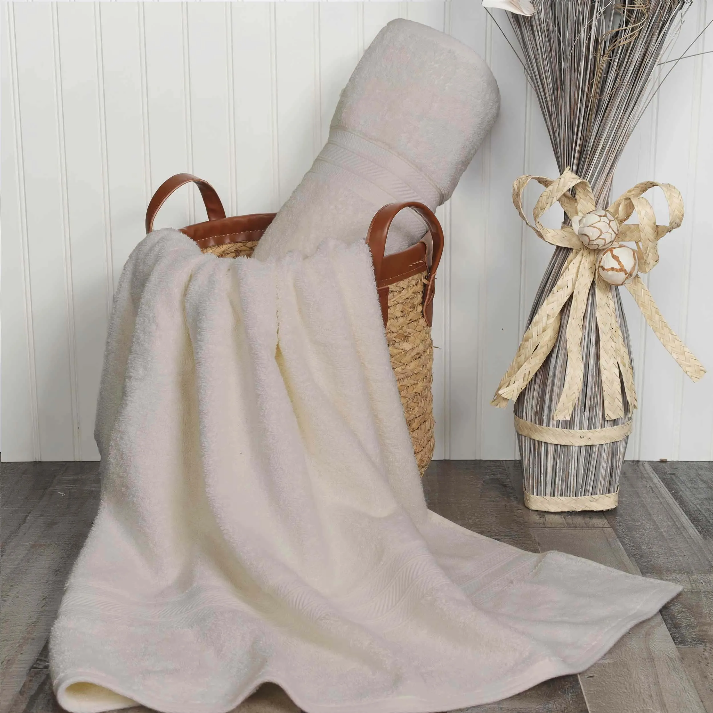 Atlas Cotton Heavyweight Absorbent Plush 2 Piece Bath Sheet Set