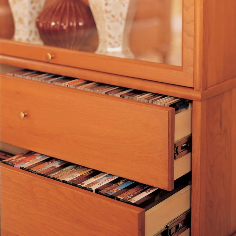 Barrister Bookcase Double Drawer Section