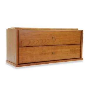 Barrister Bookcase Double Drawer Section