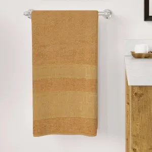 Bath Towel Greek Border - Red Brown