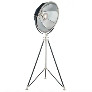 Black and Silver Theatre Tripod Floor Lamp - ID 10284