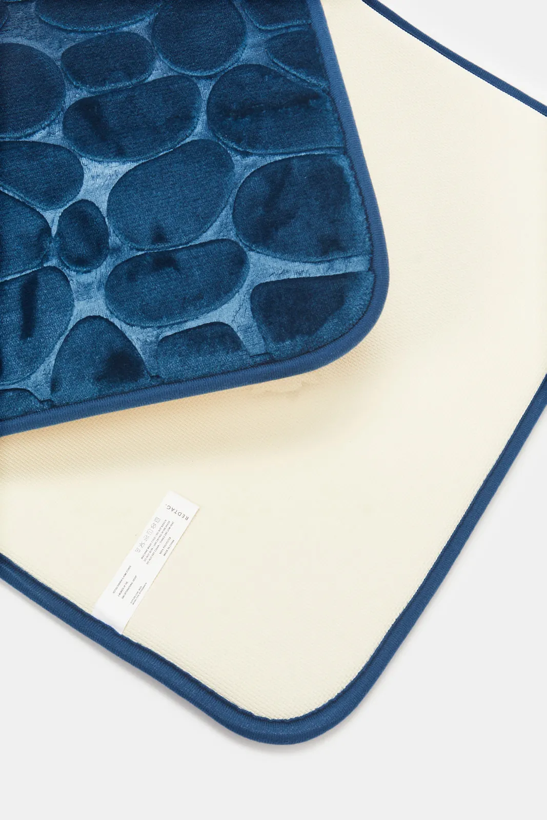 Blue Pebble Memory Foam Bath Mat