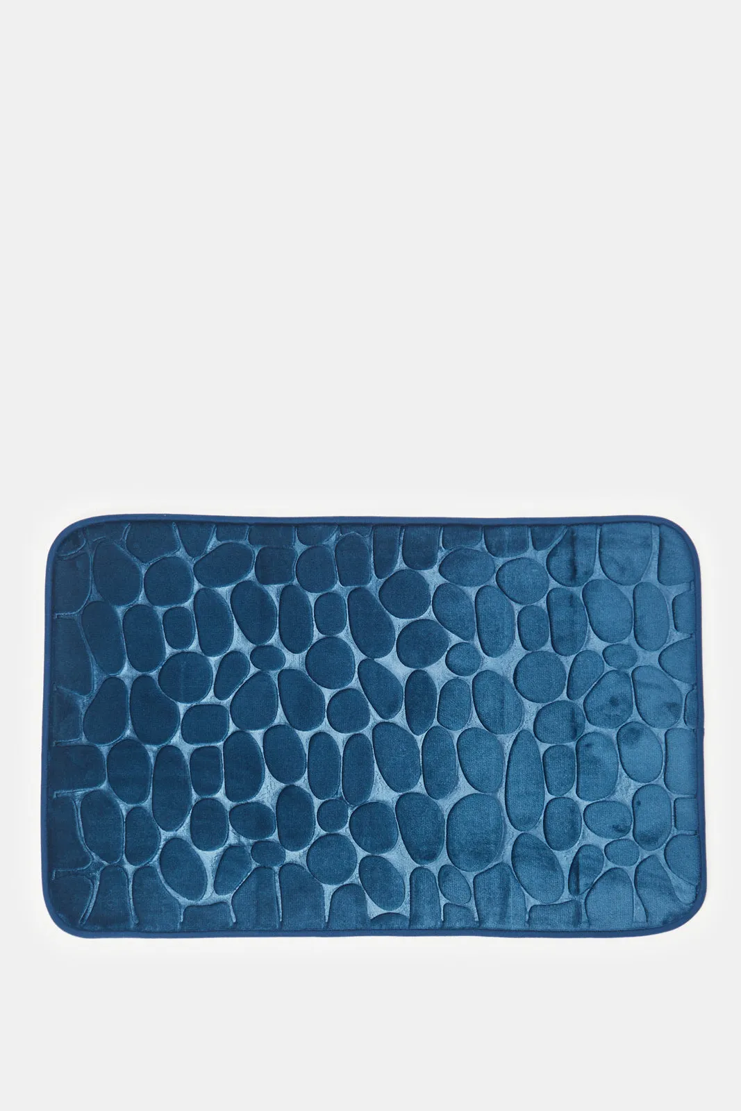 Blue Pebble Memory Foam Bath Mat