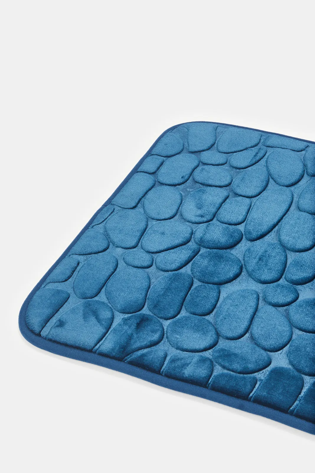 Blue Pebble Memory Foam Bath Mat
