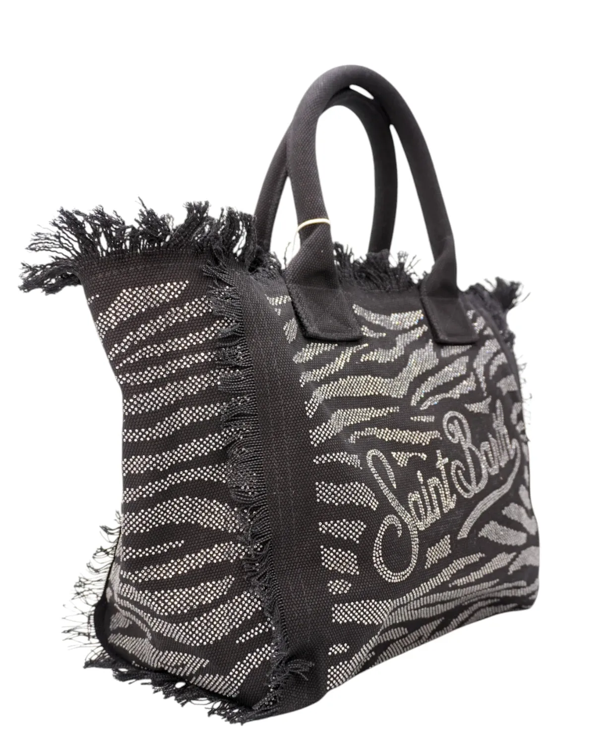 Borsa Vanity Zebrato con Strass