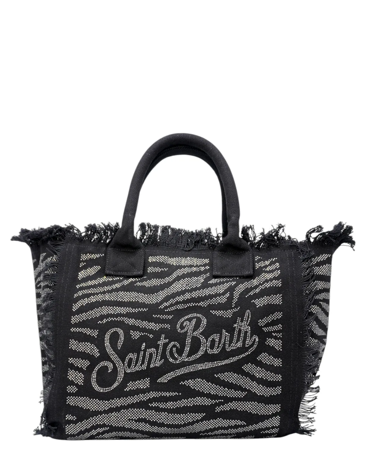Borsa Vanity Zebrato con Strass