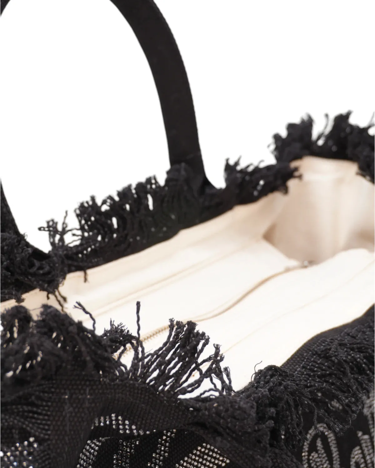 Borsa Vanity Zebrato con Strass
