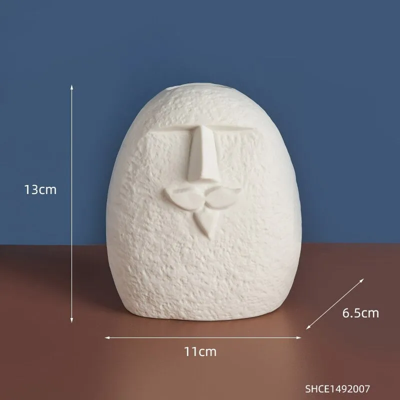 Ceramic Face Vases