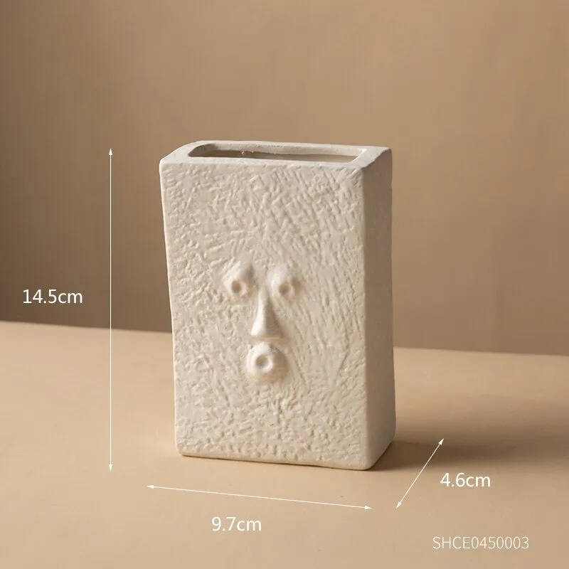 Ceramic Face Vases
