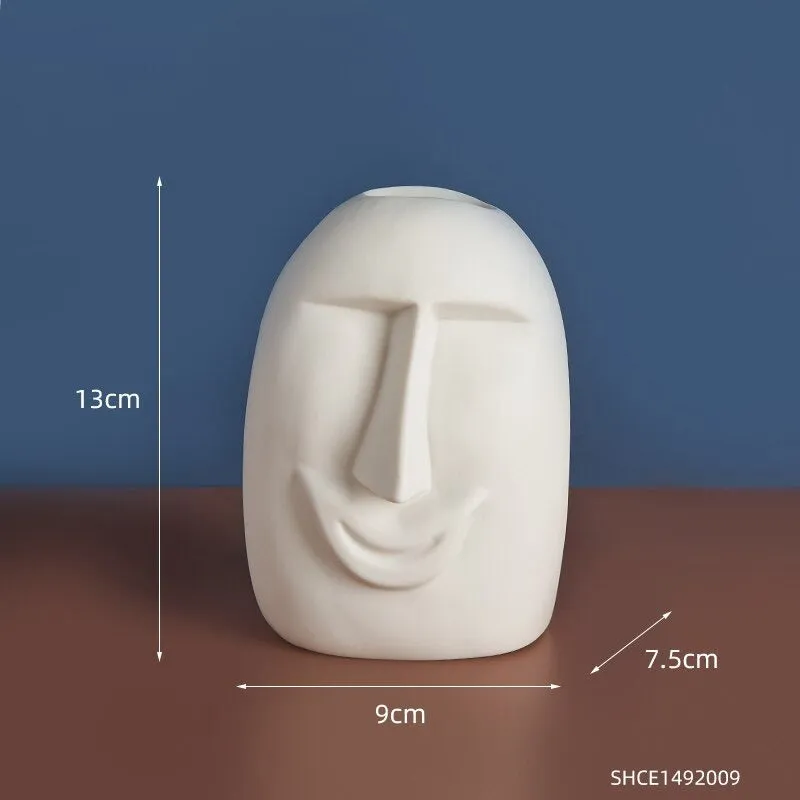 Ceramic Face Vases