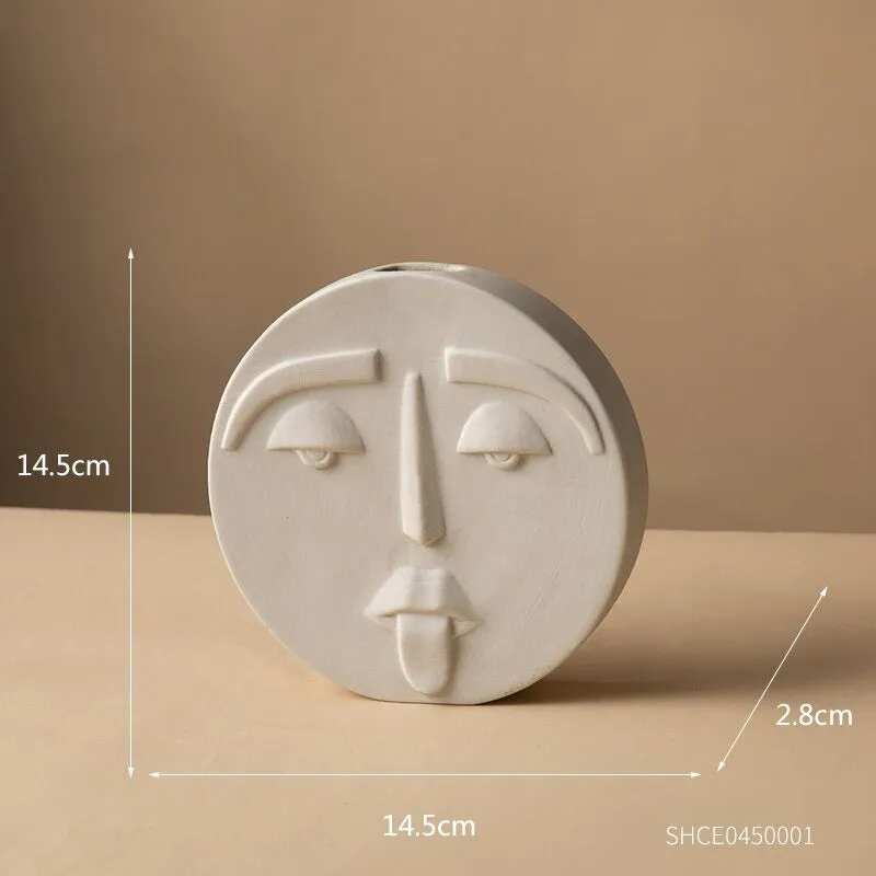 Ceramic Face Vases