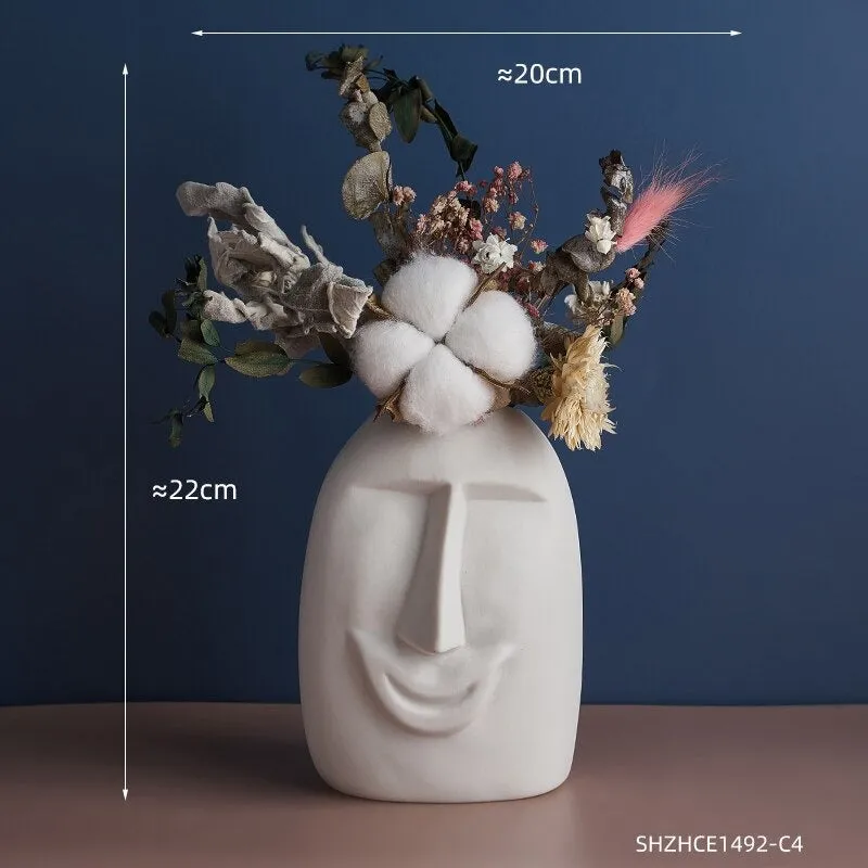 Ceramic Face Vases