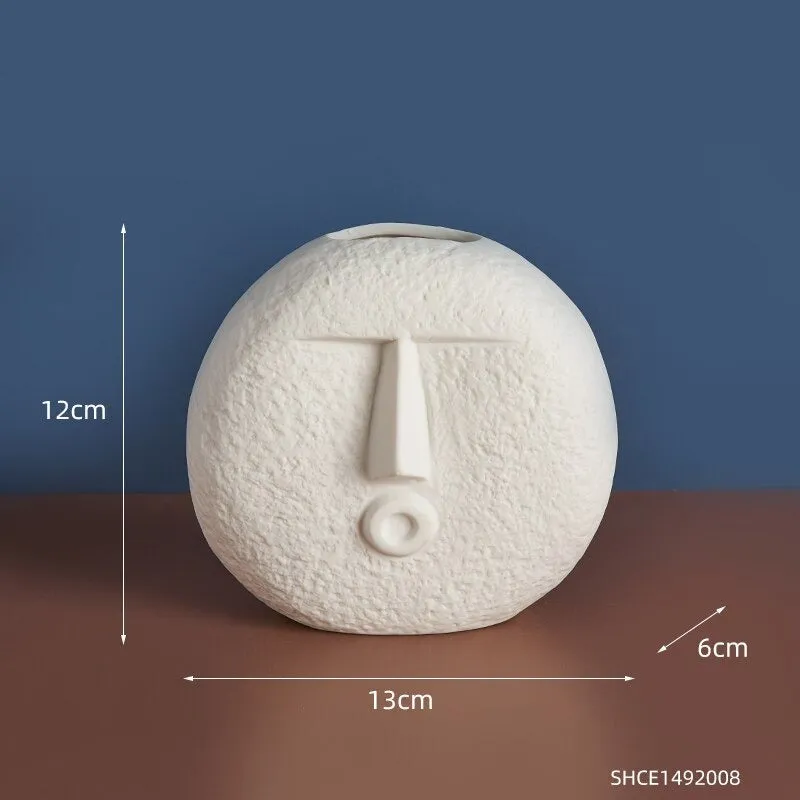 Ceramic Face Vases