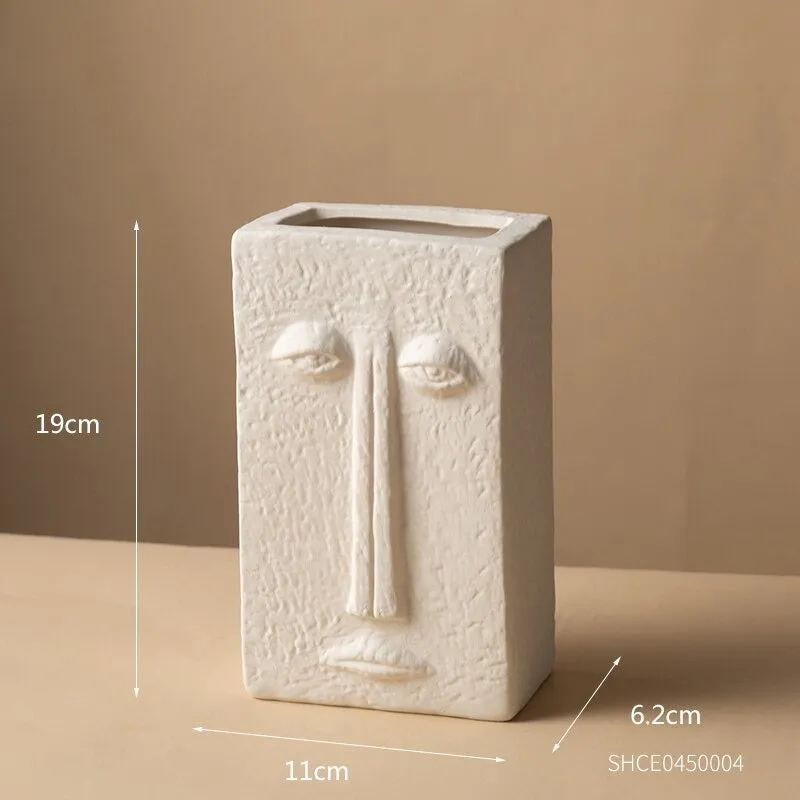Ceramic Face Vases