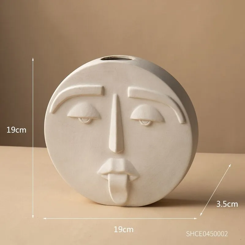 Ceramic Face Vases