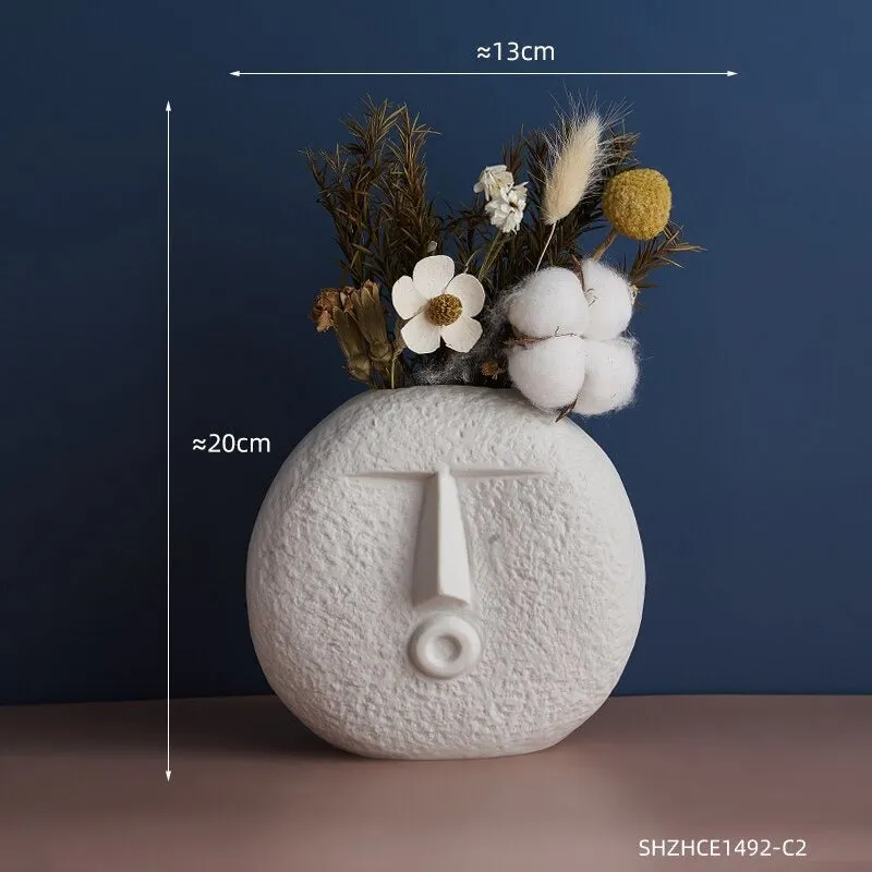 Ceramic Face Vases