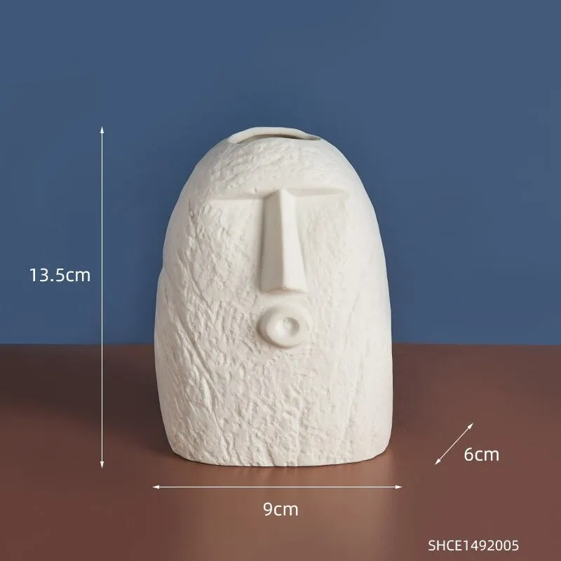 Ceramic Face Vases