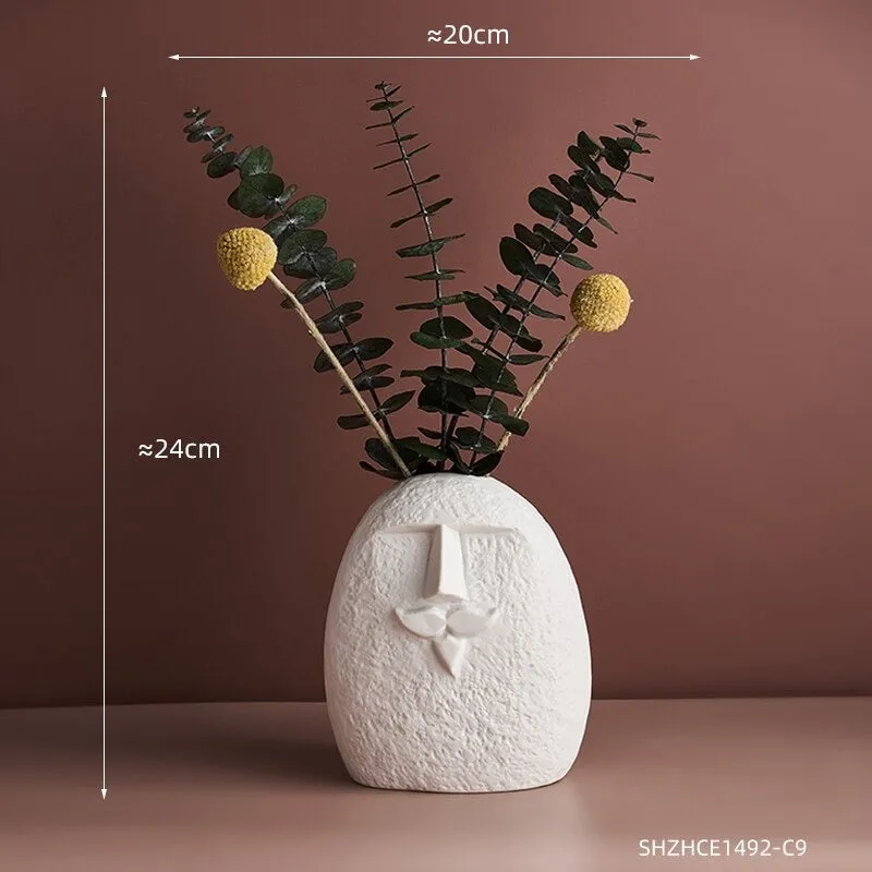 Ceramic Face Vases