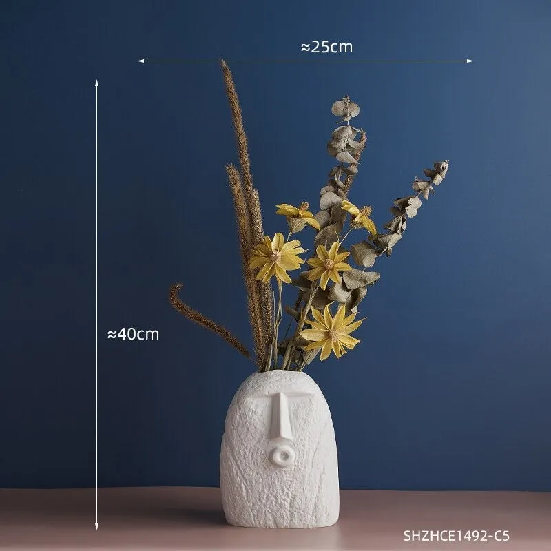 Ceramic Face Vases