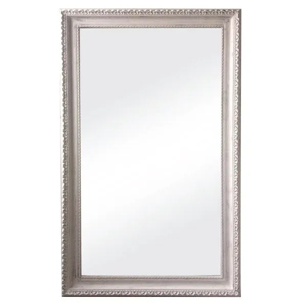 Charlotte Ornate Mirror Brushed White