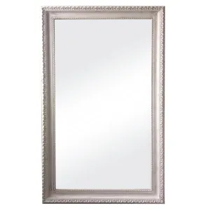 Charlotte Ornate Mirror Brushed White