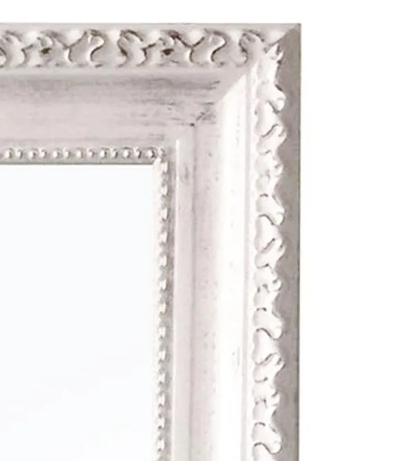 Charlotte Ornate Mirror Brushed White