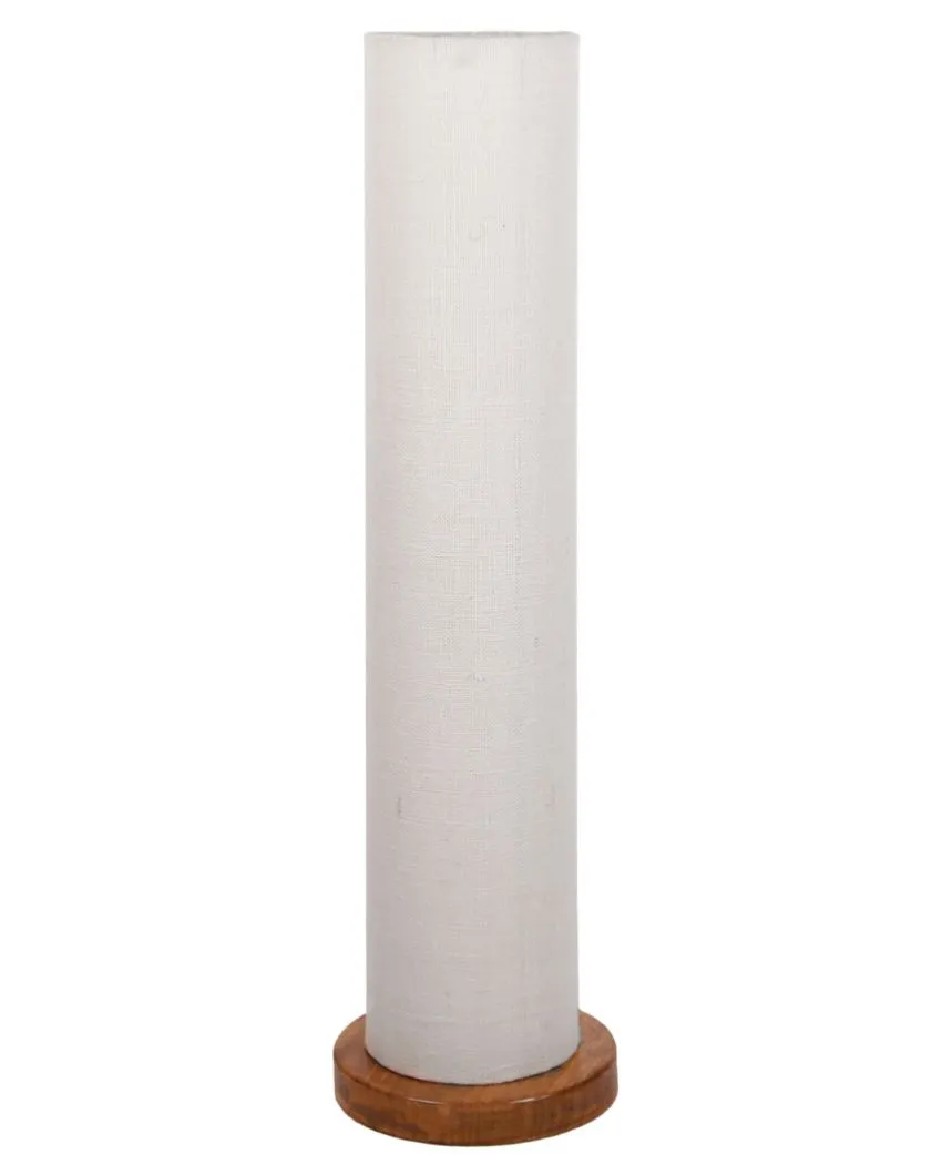 Charming Jute Round Shade Floor Lamp With Wood Base | 2.8 Feet