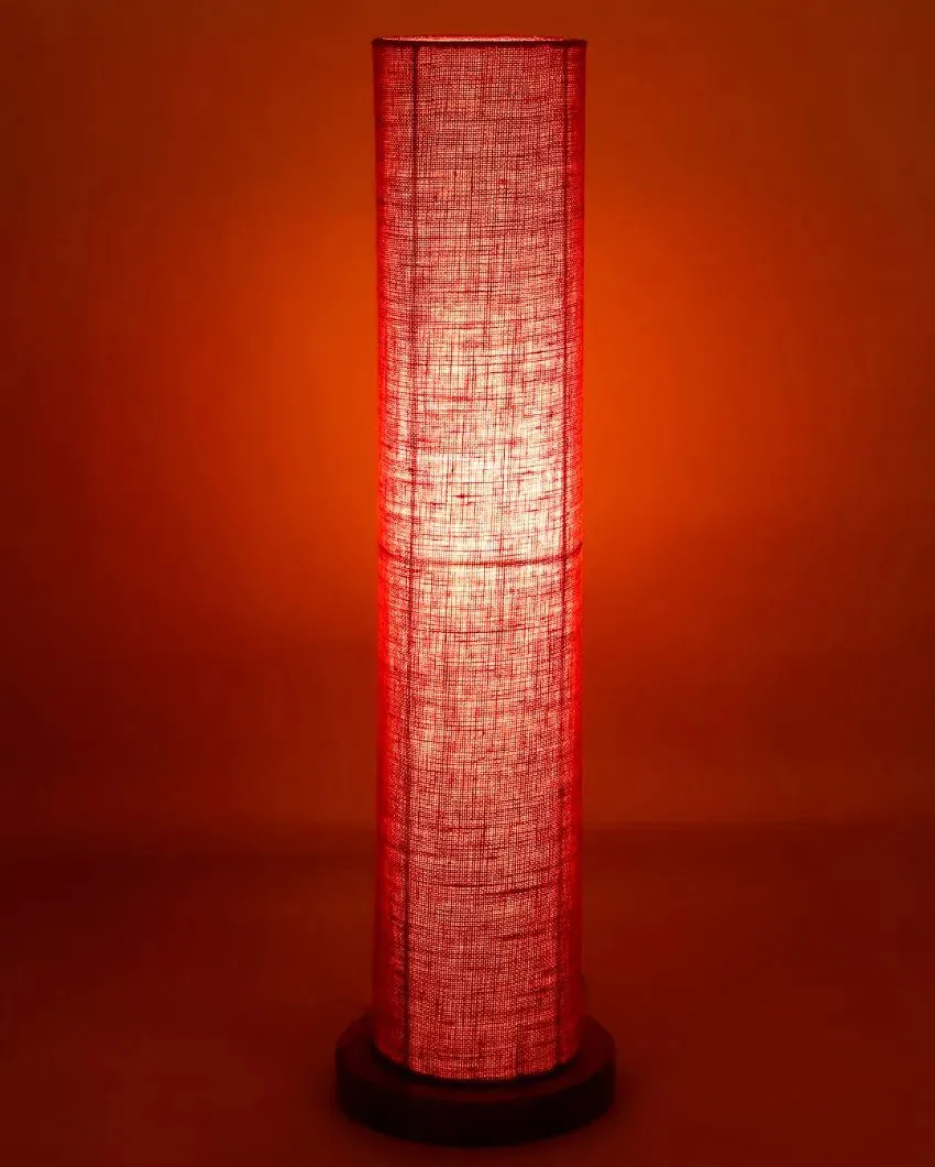 Charming Jute Round Shade Floor Lamp With Wood Base | 2.8 Feet