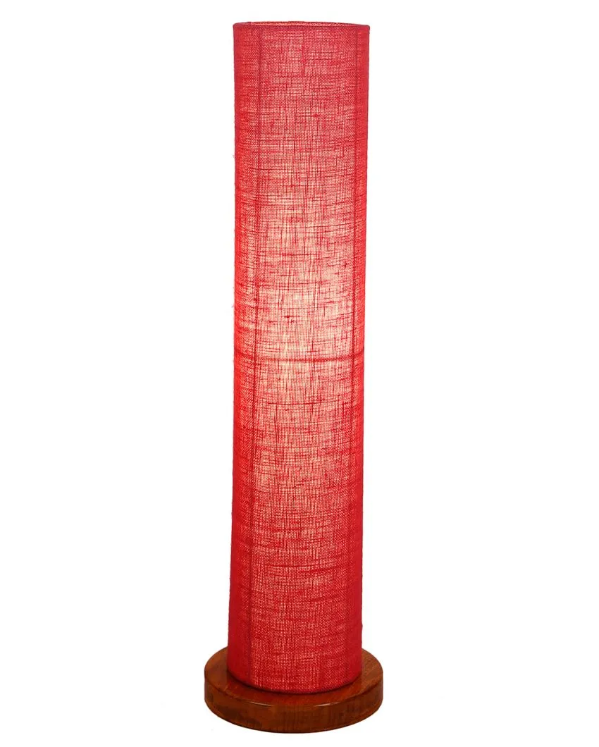 Charming Jute Round Shade Floor Lamp With Wood Base | 2.8 Feet