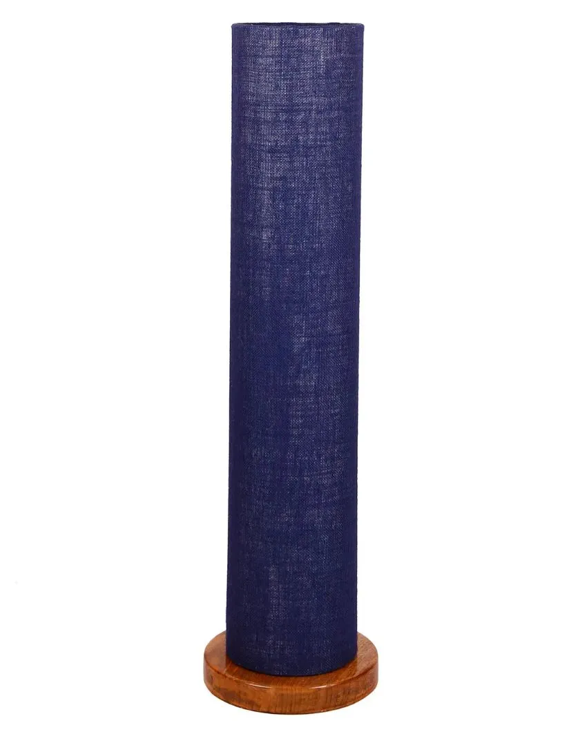 Charming Jute Round Shade Floor Lamp With Wood Base | 2.8 Feet