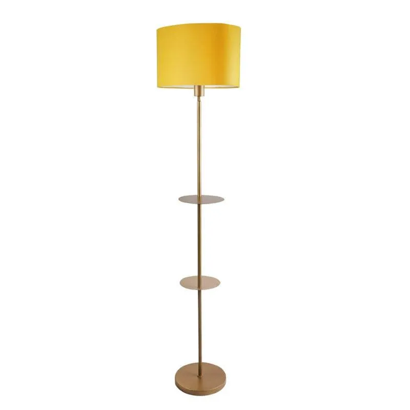 Citrine Kia Floor Lamp With Shelf