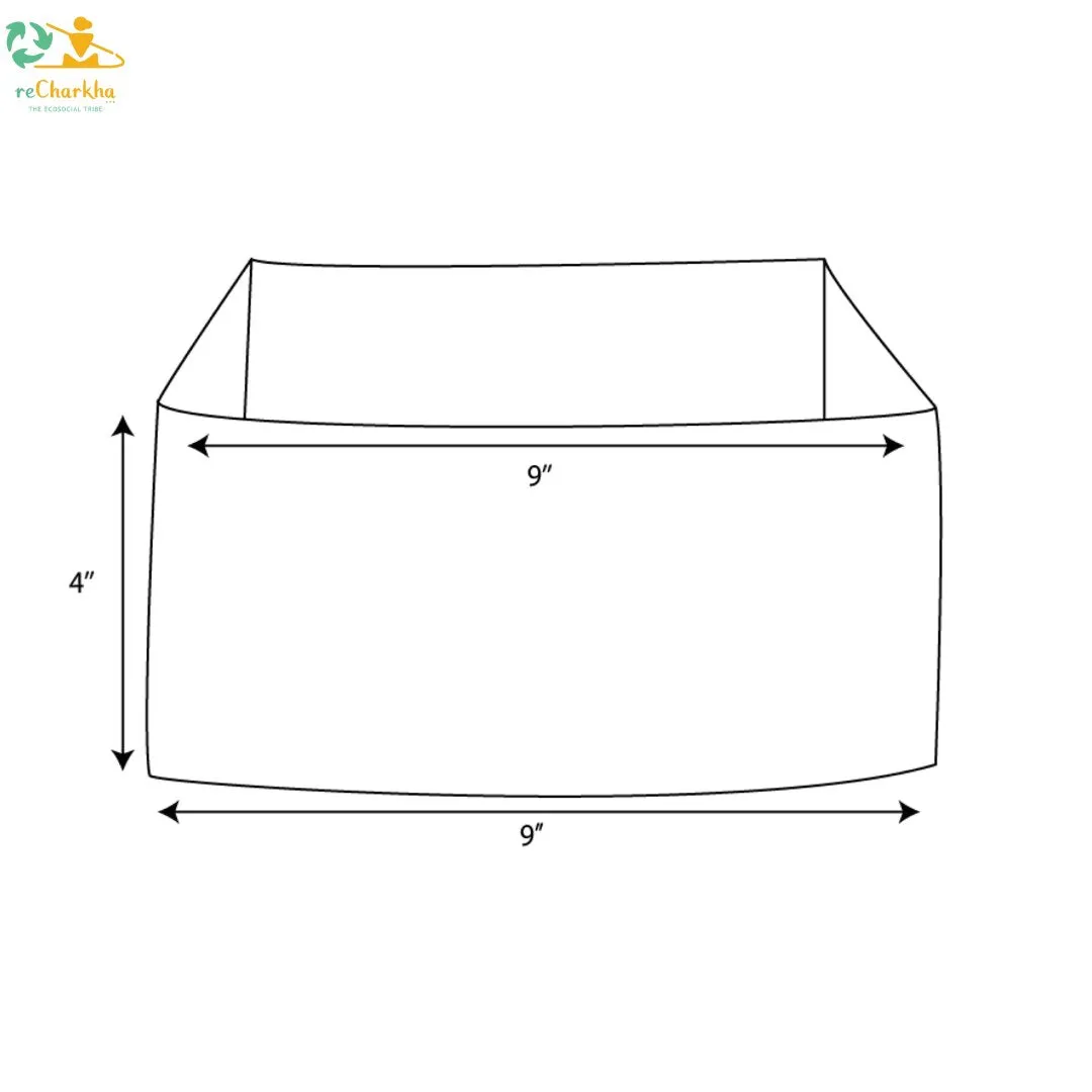 Collapsible Storage Box Small White and Pink  (CSBS0623-002)MS_W