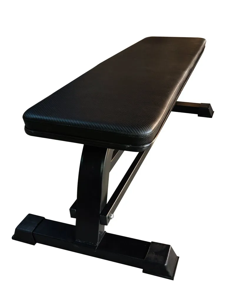 Combo Offer - Hex Dumbbell Set 2.5 Kg to 20 Kg with 3 Tier Dumbbell Rack and Flat Bench