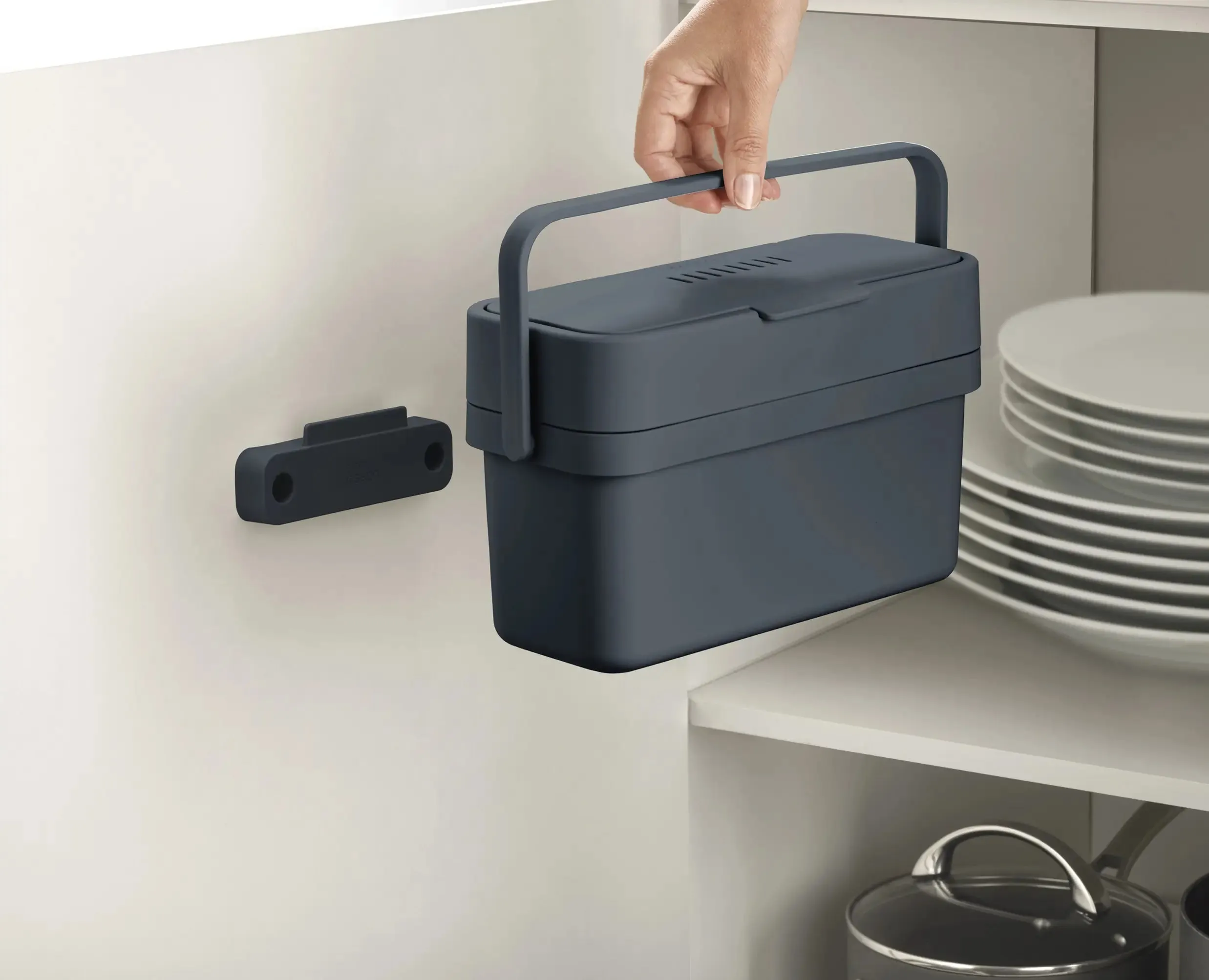 Compo™ 4L Grey Food Waste Caddy