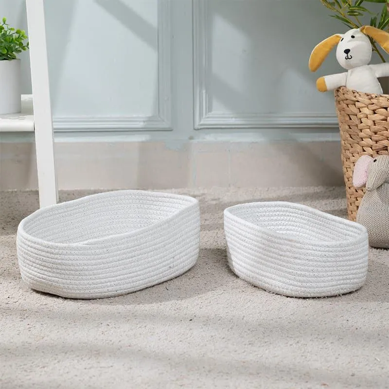 Damon Cotton Basket - Set Of Two