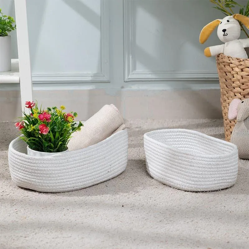 Damon Cotton Basket - Set Of Two