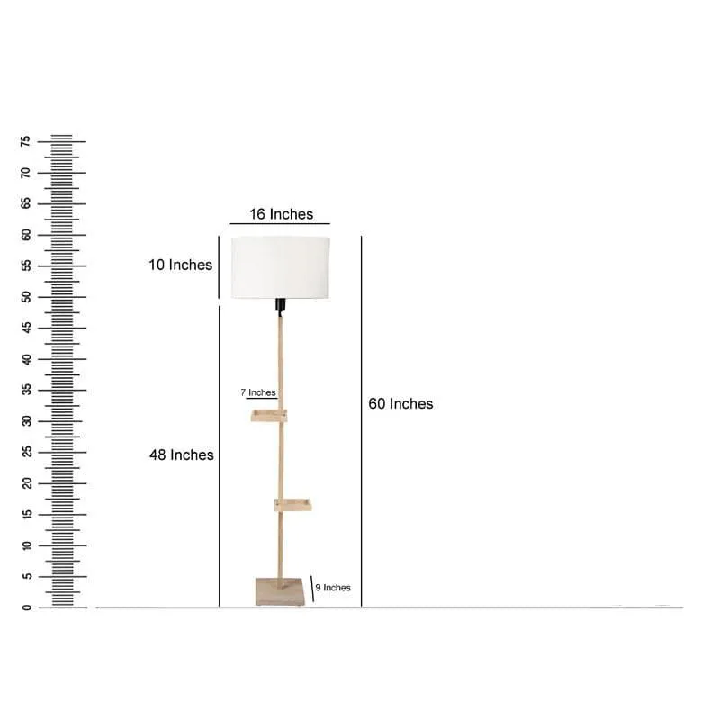 Davina Moga Floor Lamp With Shelf