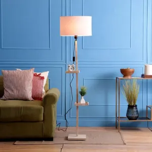 Davina Moga Floor Lamp With Shelf