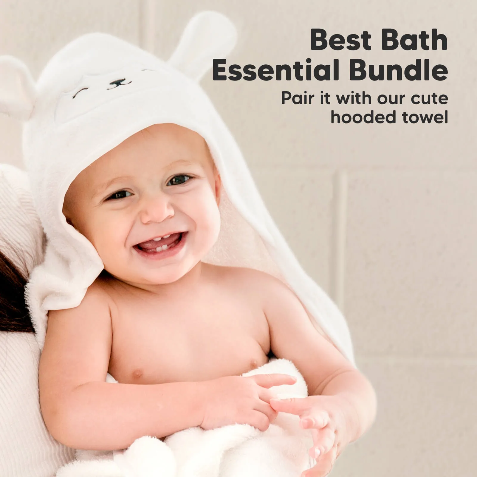 Deluxe Baby Washcloths (White/Sky)